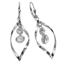 Vivance Ohrhänger »925/- Sterling Silber Zirkonia«