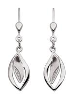 Adelia´s Paar Ohrhänger »Silber 925 Sterling Silver Ohrringe - Ohrhänger«, 925 Sterling Silber mit Zirkonia
