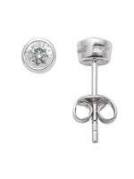 Adelia´s Paar Ohrstecker »Silber 925 Sterling Silver Ohrringe - Ohrstecker«, 925 Sterling Silber mit Zirkonia Ø 5 mm