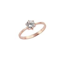 Zeeme Ring »925/- Sterling Silber rotvergoldet Zirkonia«