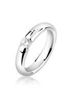 Nenalina Dames Verlovingsring Elegant met Zirkonia kristallen in 925 Sterling Zilver Zilver