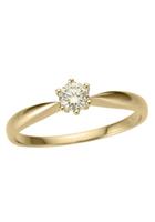 Firetti Fingerring »Verlobungsring, Vorsteckring, Solitär, Gelbgold«, mit Brillant in Krappenfassung