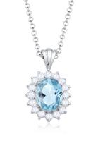 Elli Dames Edelstenen met Topaas Edelsteen in 925 Sterling Zilver
