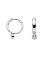 Adelia´s Paar Creolen »Silber 925 Sterling Silver Ohrringe - Creolen«, 925 Sterling Silber mit Zirkonia Ø 1.48 cm