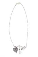 COLLEZIONE ALESSANDRO Kette mit Anhänger »Mila«, Kette mit Herz und Schlüsselanhänger
