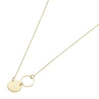 Luigi Merano Goldkette »Mittelteil rundes Plättchen + Ring, Gold 375«