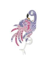 Vivance Brosche »Flamingo«, mit Swarovski-Elements