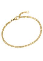 Firetti Edelstalen armband S-pantserkettingschakels, 3,45 mm breed, goudkleur met jurk, overhemd, jeans, sportschoenen! gelegenheid verjaardag kerstmis