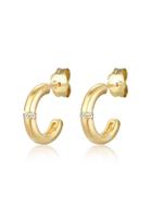 Diamore Paar Creolen »Creolen Diamanten (0.06 ct) Edel 585er Gelbgold«