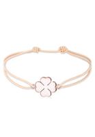 Elli Dames Shamrock Lucky Charm in 925 Sterling Silver Rose Gold Plated