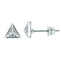 buckley london Ohrstecker »Messing rhodiniert mit Kristallen«
