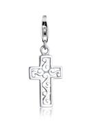 Nenalina Charm-Einhänger »Kreuz Symbol Schutz Anhänger Ornament 925 Silber«