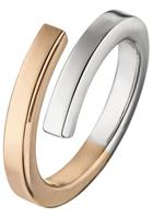 Jobo Silberring, offen 925 Silber bicolor vergoldet