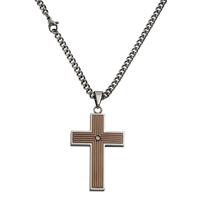 Zeeme Anhänger mit Kette »Edelstahl Kreuz«