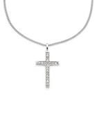 Bruno Banani Kette mit Anhänger »Kreuz, B00 40N/90/03/45«, mit Zirkonia