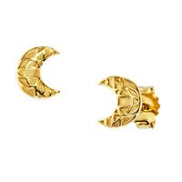 CAÏ Ohrstecker »925/- Sterling Silber vergoldet Mond«