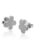 Nenalina Paar Ohrstecker »Ohrstecker Blume Flower gebürstet 925 Silber«