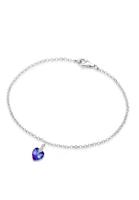 Elli Elli Armband Dames Hart Hanger Filigraan met Kristallen in 925 Sterling Zilver