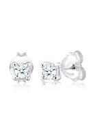 Elli DIAMONDS Dames Basic Stud Diamant (0.12 ct.) in 925 Sterling Zilver