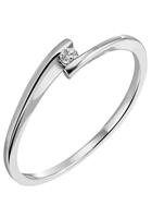 Firetti Diamantring »Solitär, modisch, Glanzoptik, massiv«, mit Brillant
