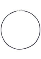Jobo Kette ohne Anhänger, Seidenkette grau 925 Silber 42 cm 2,8 mm