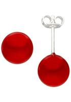 Jobo Perlenohrringe, 925 Silber mit Muschelkern-Perlen
