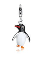 Nenalina Dames Pinguïn Hanger met Emaille in 925 sterling silver