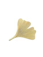 Brosche »Gold 14 k (585) Ginko Brosche«, Ginkoblatt 14 k 585 Gelbgold