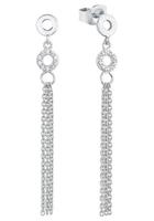 amor Oorbellen voor dames, 925 Sterling zilver, zirkonia synth.