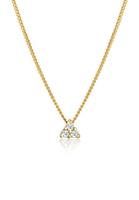 Diamore Collierkettchen »Panzerkette Dreieck Diamant (0.06 ct) 585 Gelbgold«