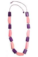 COLLEZIONE ALESSANDRO Lange Kette »Hanni«, mit Holzelementen
