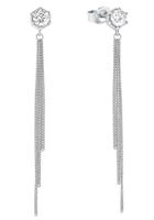 amor Oorbellen voor dames, 925 Sterling zilver, zirkonia synth.