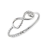 CAÏ Ring »925/- Sterling Silber rhodiniert Zirkonia«