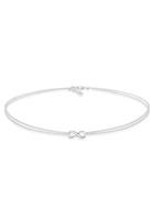 Elli Elli Halsketting Dames Choker Infinity Oneindigheid Trend in 925 Sterling Zilver