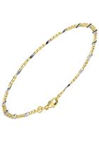 Jobo Goldarmband, Steg-Panzerarmband 333 Gold massiv 19 cm