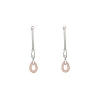Smart Jewel Paar Ohrstecker »Behang tropfenförmig mit Zirkonia, Silber 925«