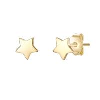 Glanzstücke München Paar Ohrstecker Stern gelbgold, aus Sterling Silber