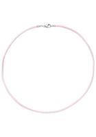 Jobo Kette ohne Anhänger, Seidenkette rosa 42 cm