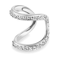 CAÏ Ear Cuff »925/-Sterling Silber rhodiniert Topas«