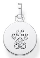 Thomas Sabo Kettenanhänger »Coin Pfote Katze silber, PE882-643-14«, mit Zirkonia