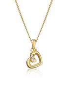 Diamore Collierkettchen »Herz Liebe Diamant (0.02 ct) Cute 585 Gelbgold«