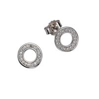 Vivance Ohrstecker »925/- Silber rhodiniert 36x Zirkonia«