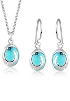 Elli Dames Turquoise Howlit in 925 Sterling Zilver