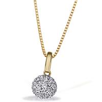 goldmaid Collier 585 Gelbgold 21 Brillanten 0,25 ct.