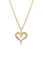 Diamore Collierkettchen »Herz Zart Diamant (0.02 ct) 585 Gelbgold«