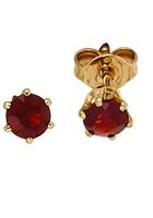 Jobo Paar Ohrstecker, rund 585 Gold mit Granat