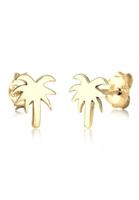 Elli dames palmboom in 925 sterling zilver verguld