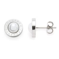 Leonardo Paar Ohrstecker »Matrix Perla Weiß 1.4 cm«