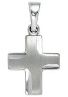 Jobo Kreuzanhänger, Kreuz 925 Silber massiv