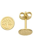 JOBO Paar Ohrstecker "Lebensbaum", 333 Gold